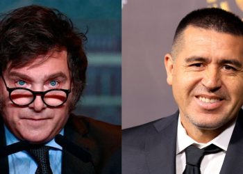 Javier Milei volvió a criticar la gestión de Juan Román Riquelme en Boca: “Lo eligió un hincha de River”