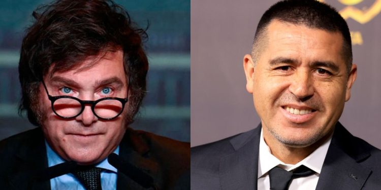 Javier Milei volvió a criticar la gestión de Juan Román Riquelme en Boca: “Lo eligió un hincha de River”