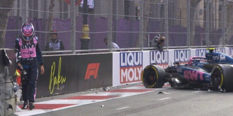 Fórmula 1: en una sesión accidentada, Franco Colapinto chocó en la clasificación del GP de Azerbaiyán y largará 16° en la carrera