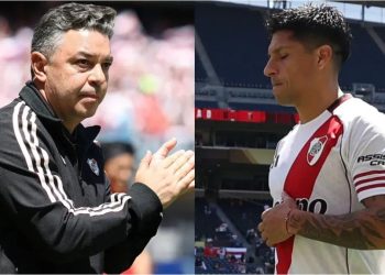 Con la sensible baja de Enzo Pérez, así sería la formación de River para enfrentar a Racing