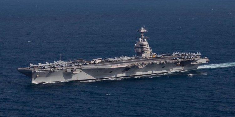 EEUU envía el portaaviones más grande del mundo cerca de las costas de Venezuela