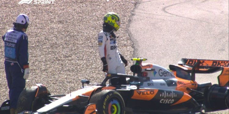 Fórmula 1: la caótica largada de la carrera sprint del GP de EEUU