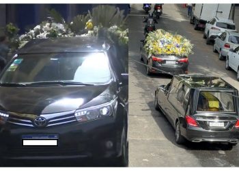 Tras un multitudinario velatorio en la Bombonera, trasladaron los restos de Miguel Ángel Russo a un cementerio en Pilar