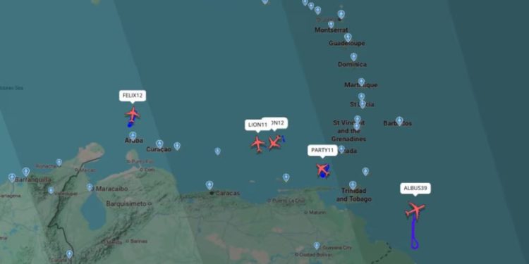 Aviones militares estadounidense sobrevolaron cerca de Venezuela y aumenta la tensión en la región