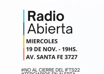 Estudiantes, docentes y egresados realizan jornada de lucha contra el cierre de una escuela pública