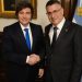 Javier Milei se reunió con el ministro de Relaciones Exteriores de Israel, Gideon Sa’ar