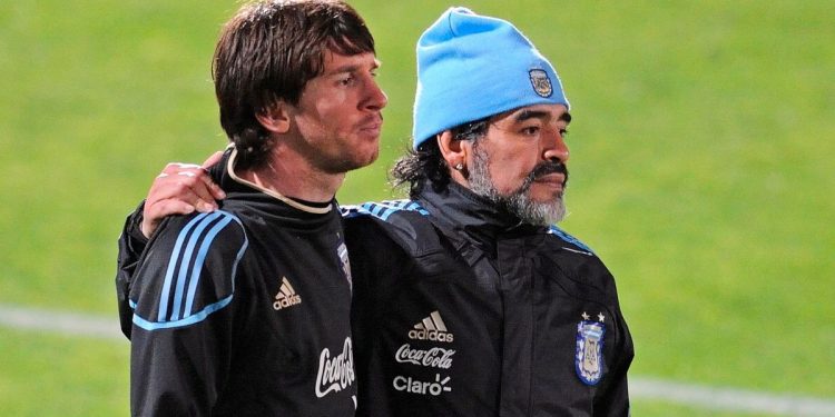 Lionel Messi recordó a Diego Maradona con un emotivo posteo en sus redes sociales