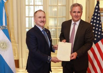 Pablo Quirno recibió a Peter Lamelas, el nuevo embajador de EEUU en la Argentina