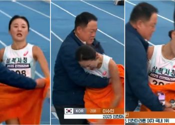 Polémica en Corea del Sur con un entrenador y una maratonista al terminar la carrera: ¿hubo acoso?