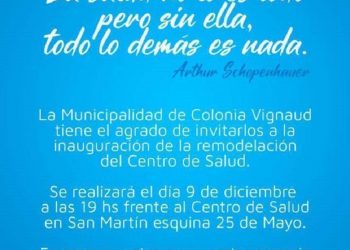 Inauguración Centro de Salud Vignaud