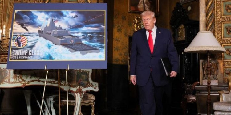 Donald Trump anunció la construcción de un acorazado que llevará su nombre