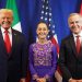 Donald Trump, Claudia Sheinbaum y Mark Carney se reunieron luego del sorteo del Mundial 2026