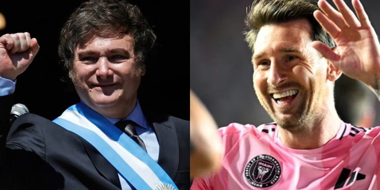 Javier Milei celebró el título de Lionel Messi con Inter Miami, en medio de los cruces entre el Gobierno y la AFA
