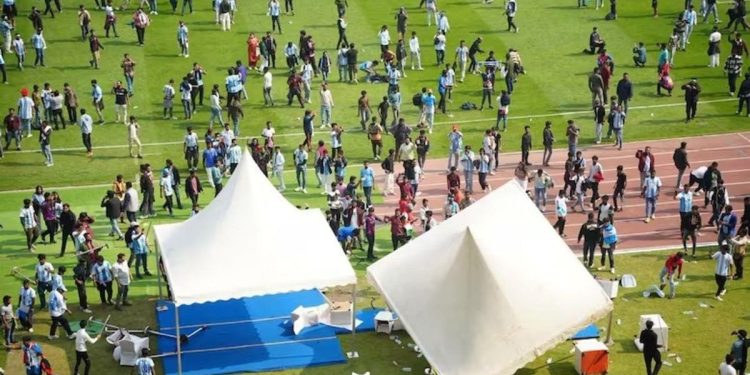 Lionel Messi en la India: caos, reclamos y una visita de pocos minutos