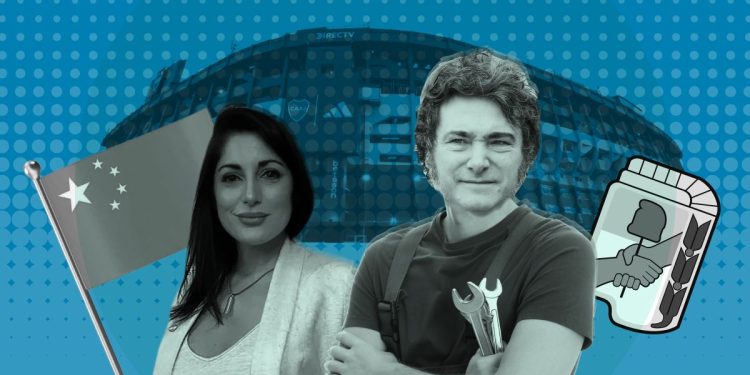 Charlas de quincho: diputados libertarios y la Serpiente de Madera, la casita de Milei y una grúa merodea La Boca