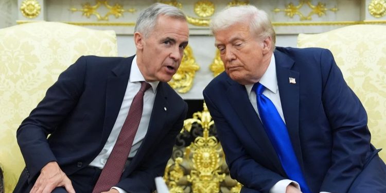 Donald Trump amenaza a Canadá con un arancel del 100% si avanza en su acuerdo comercial con China