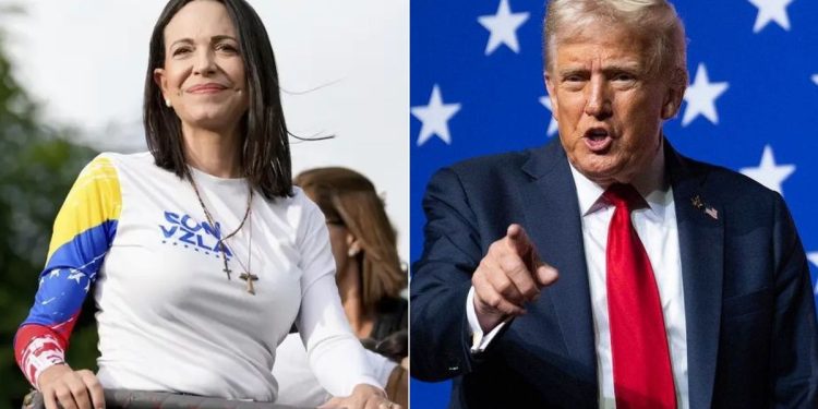 Donald Trump se reunió con María Corina Machado en la Casa Blanca