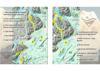 El monstruo de fuego arrasa por dos frentes en la región cordillerana de Chubut