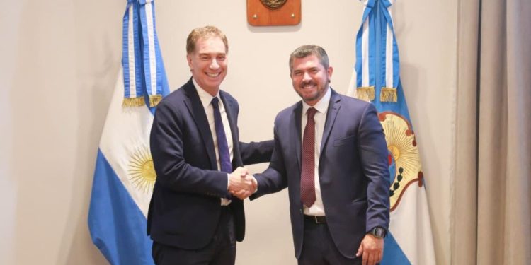 Marcelo Orrego recibió a Diego Santilli en San Juan y se mostró dispuesto a “encontrar los consensos necesarios” para la reforma laboral