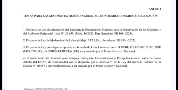 Milei convocó a extraordinarias y lanza su ofensiva final contra los derechos de los trabajadores