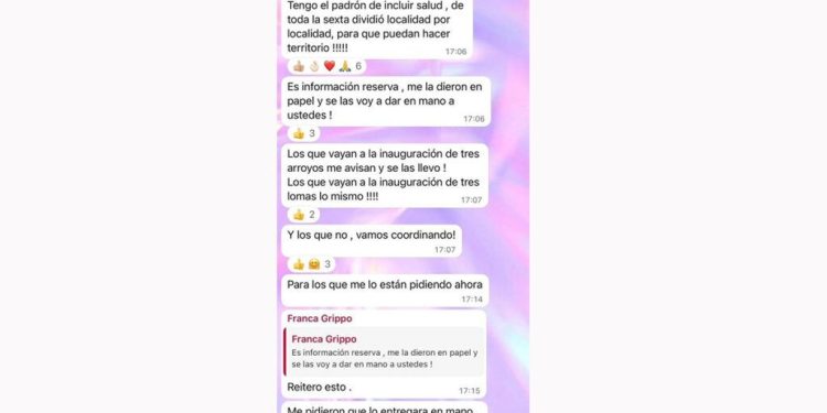 Una concejala de La Libertad Avanza denunciada en la Justicia por utilizar el padrón de la Andis para hacer campaña