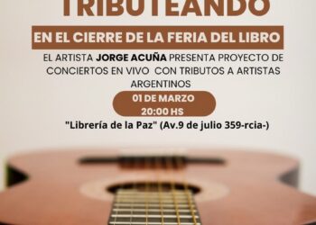 Jorge Acuña: Tributeando en la Librería de la Paz, espectáculo musical gratuitto este 01 de marzo