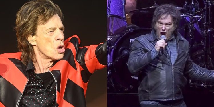 Aseguran que Mick Jagger quiere conocer a Javier Milei e iría “a donde le digan”