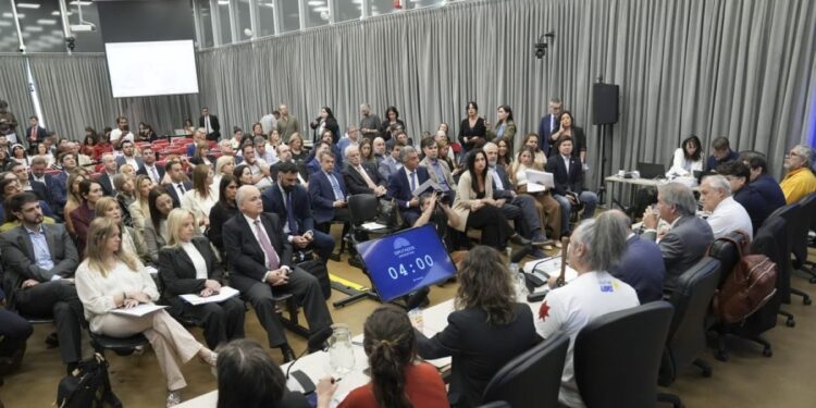 Por amplia mayoría, la audiencia pública rechazó la reforma a la ley de Glaciares en su primera jornada