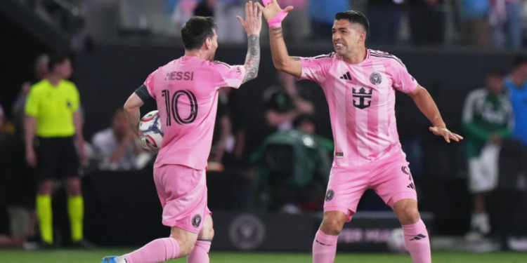 Con goles de Messi y Suárez, el Inter Miami empató en el estreno de su nuevo estadio