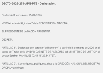 La “Familia Judicial”: el ministro de Justicia nombró a su hermano como jefe de Gabinete