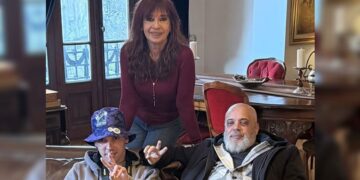 Cristina Kirchner recibió al fotógrafo Pablo Grillo