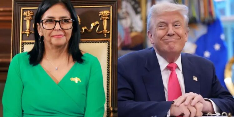 Delcy Rodríguez rechazó que Venezuela pueda convertirse en el “estado 51” de EEUU