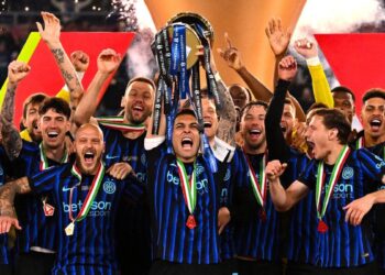 Doblete del Inter: venció 2 a 0 a Lazio y salió campeón de la Copa Italia con gol de Lautaro Martínez
