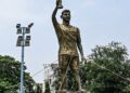 En India retiraron la estatua de Lionel Messi de 21 metros: los motivos