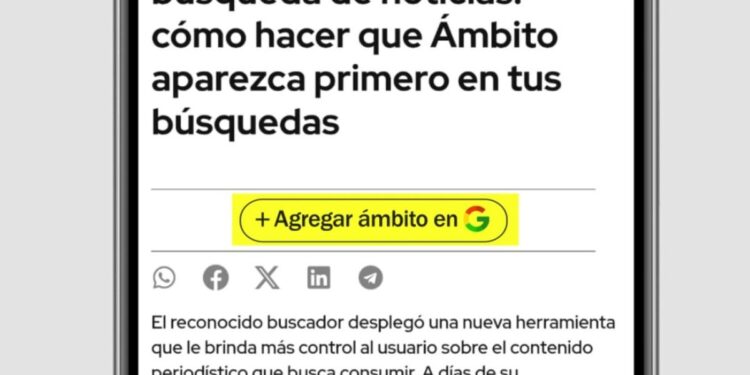 Rompé el algoritmo: cómo agregar a Ámbito como “fuente preferida” y hacer que aparezca primero en tus búsquedas en Google