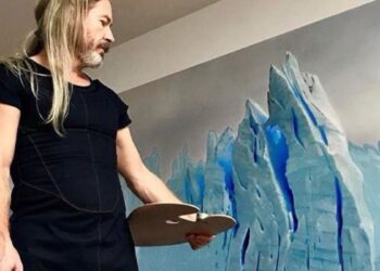 Tras ser retirada de Casa Rosada, Helmut Ditsch pidió recuperar su obra sobre el glaciar Perito Moreno