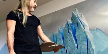 Tras ser retirada de Casa Rosada, Helmut Ditsch pidió recuperar su obra sobre el glaciar Perito Moreno