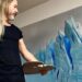 Tras ser retirada de Casa Rosada, Helmut Ditsch pidió recuperar su obra sobre el glaciar Perito Moreno