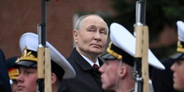 Vladimir Putin denunció a la OTAN durante el desfile del Día de la Victoria rusa