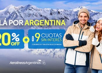 AEROLÍNEAS ARGENTINAS LANZA UNA PROMOCIÓN CON 20% DEDESCUENTO Y HASTA 9 CUOTAS SIN INTERÉS PARA VOLAR POR ELPAÍS
