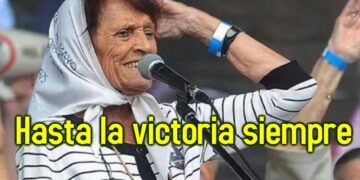 Pasó a la inmortalidad Taty Almeida a los 95 años, histórica referente de Madres de Plaza de Mayo