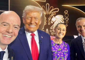 Donald Trump invitó a Claudia Sheinbaum y al primer ministro de Canadá a la final del Mundial 2026, en la previa del T-MEC