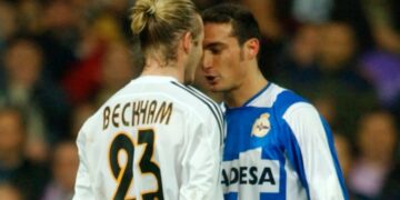 El día que Lionel Scaloni se quiso pelear con David Beckham en pleno partido