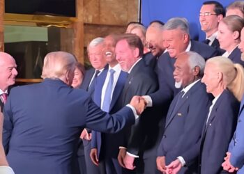 En la previa a la final, Donald Trump saludó al Chiqui Tapia y elogió a Lionel Messi