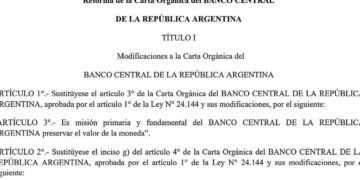 Este es el proyecto para cambiar el BCRA: punto por punto, las claves de la reforma