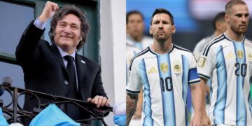Javier Milei celebró la clasificación de Argentina a semifinales tras el triunfo ante Suiza
