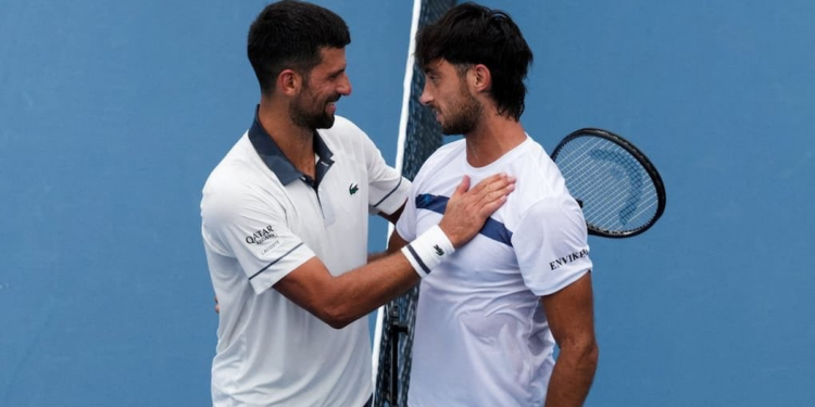 El argentino Thiago Tirante dio la sorpresa y eliminó a Novak Djokovic