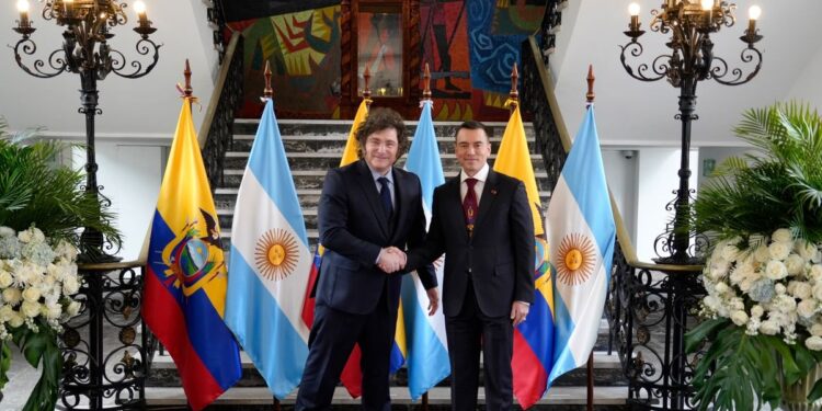 Javier Milei se reunió con Daniel Noboa en Ecuador para firmar una serie de acuerdos bilaterales