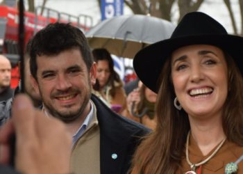 Victoria Villarruel se mostró con el presidente de la UCR y marcó diferencias con el Gobierno