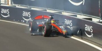 El piloto argentino que chocó contra el muro en el GP de España y generó una bandera roja
